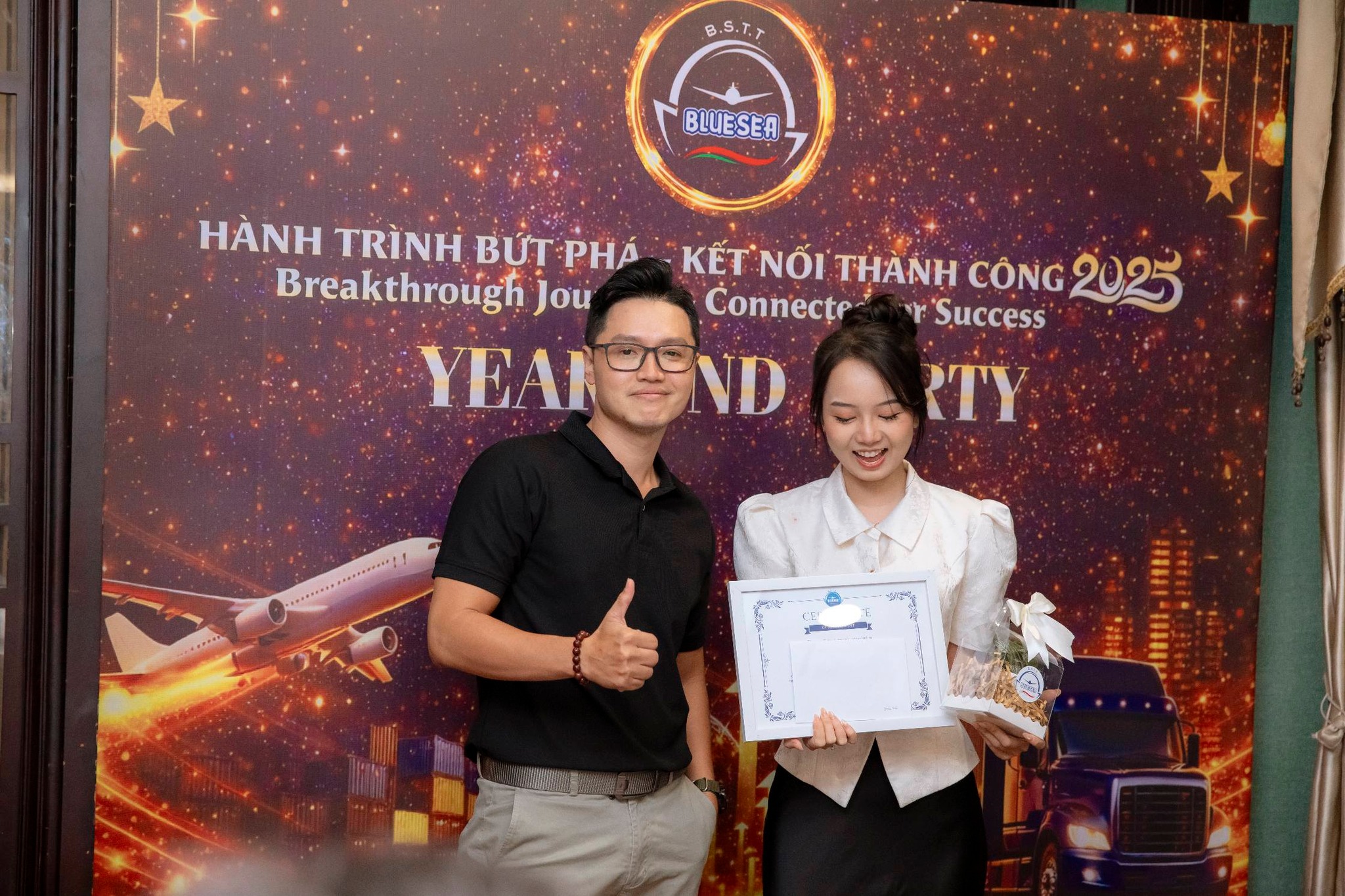 Niềm vui nhận giải thưởng