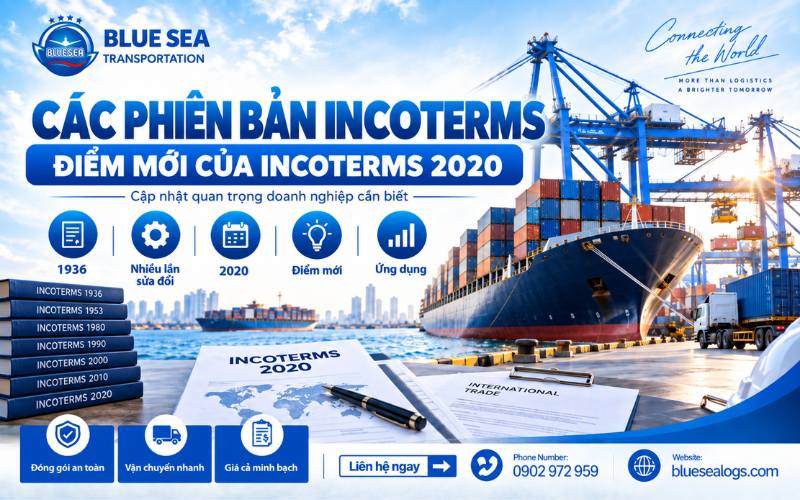 Phiên bản Incoterms và những điểm cập nhật mới nhất trong Incoterms 2020