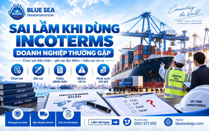 Những sai lầm thường gặp khi dùng Incoterms
