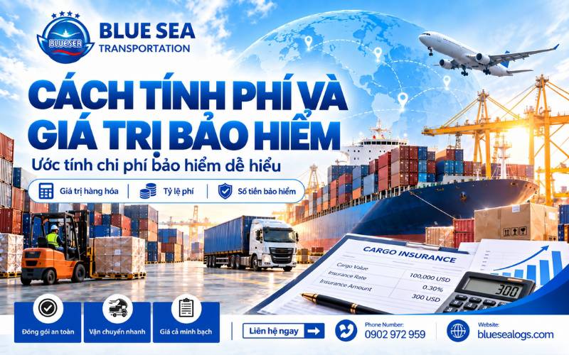 Cách tính phí và giá trị bảo hiểm hàng hóa xuất nhập khẩu theo giá CIF
