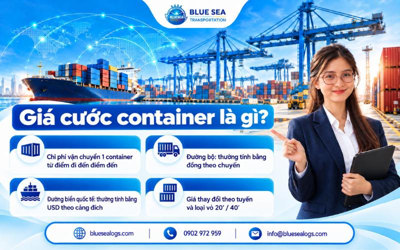Giá cước container là gì?