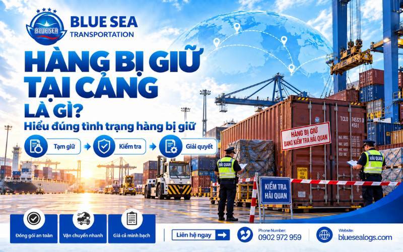 Hàng nhập khẩu bị giữ tại cảng là gì? container chưa thông quan tại bãi cảng