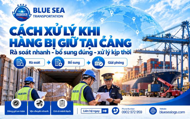 Cách xử lý khi hàng bị giữ tại cảng xác định nguyên nhân, bổ sung chứng từ, theo dõi tiến trình