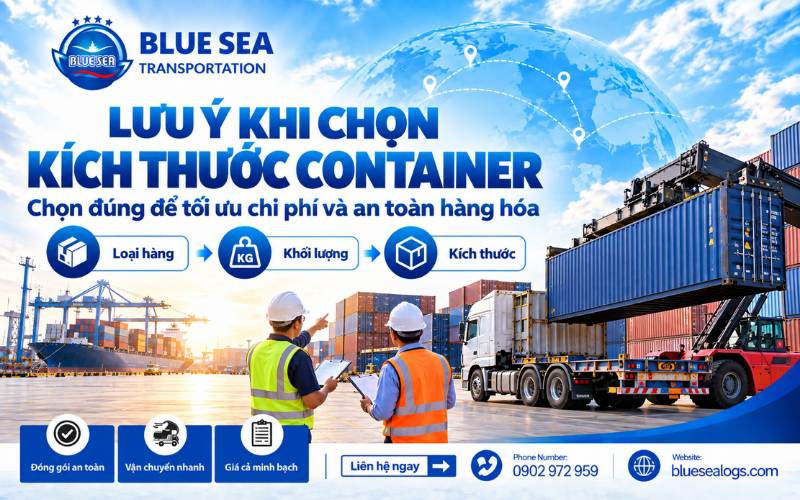 Những vấn đề thường gặp và lưu ý khi chọn kích thước container