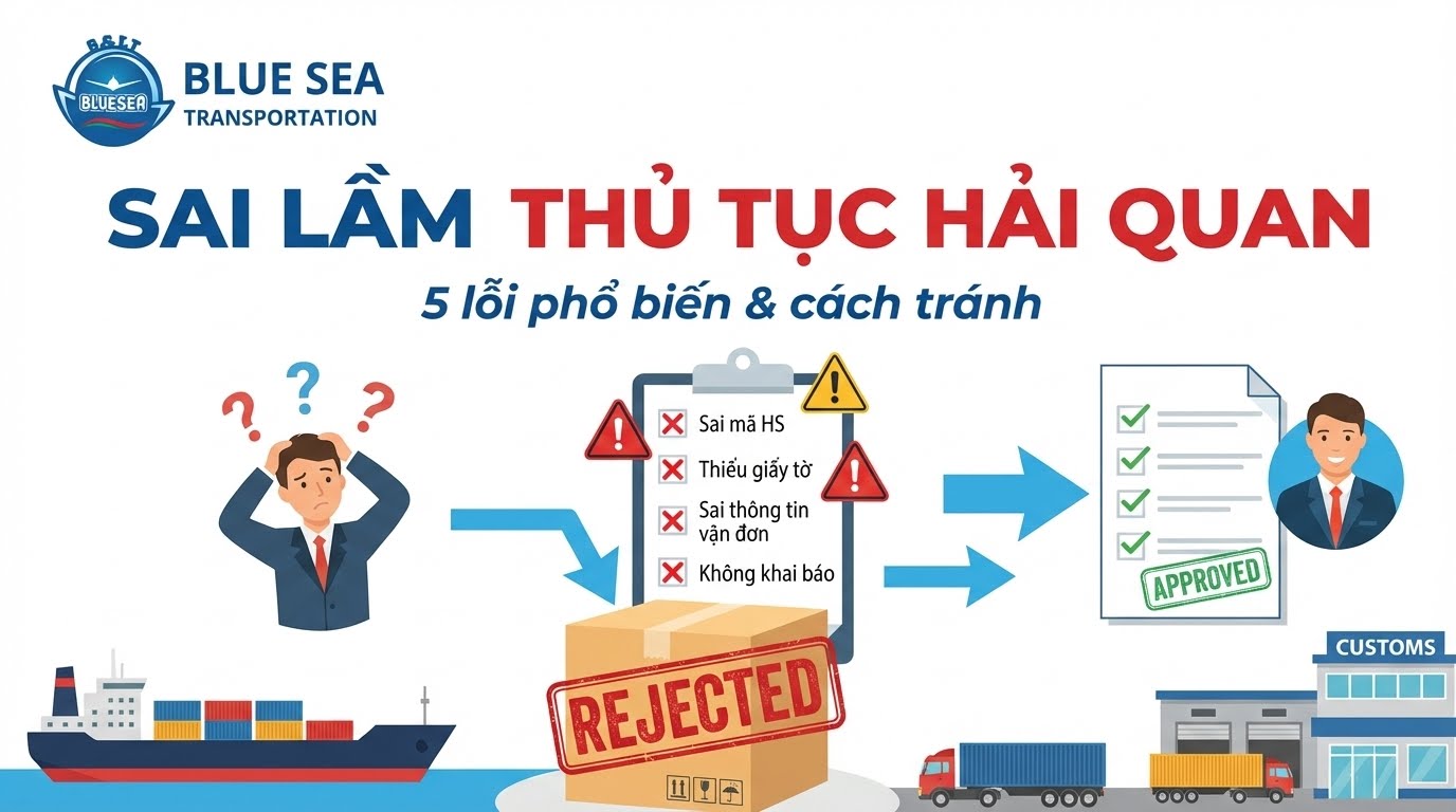 sai lầm thủ tục hải quan
