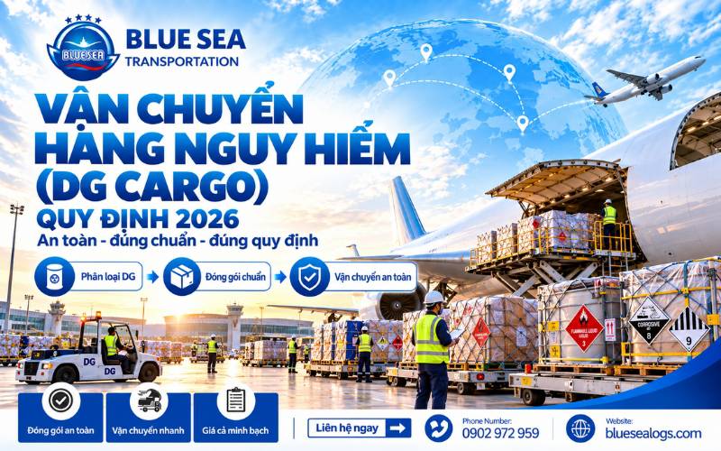Quy trình làm hàng vận chuyển hàng nguy hiểm DG