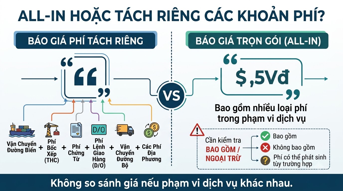 All-in vs báo giá tách phí