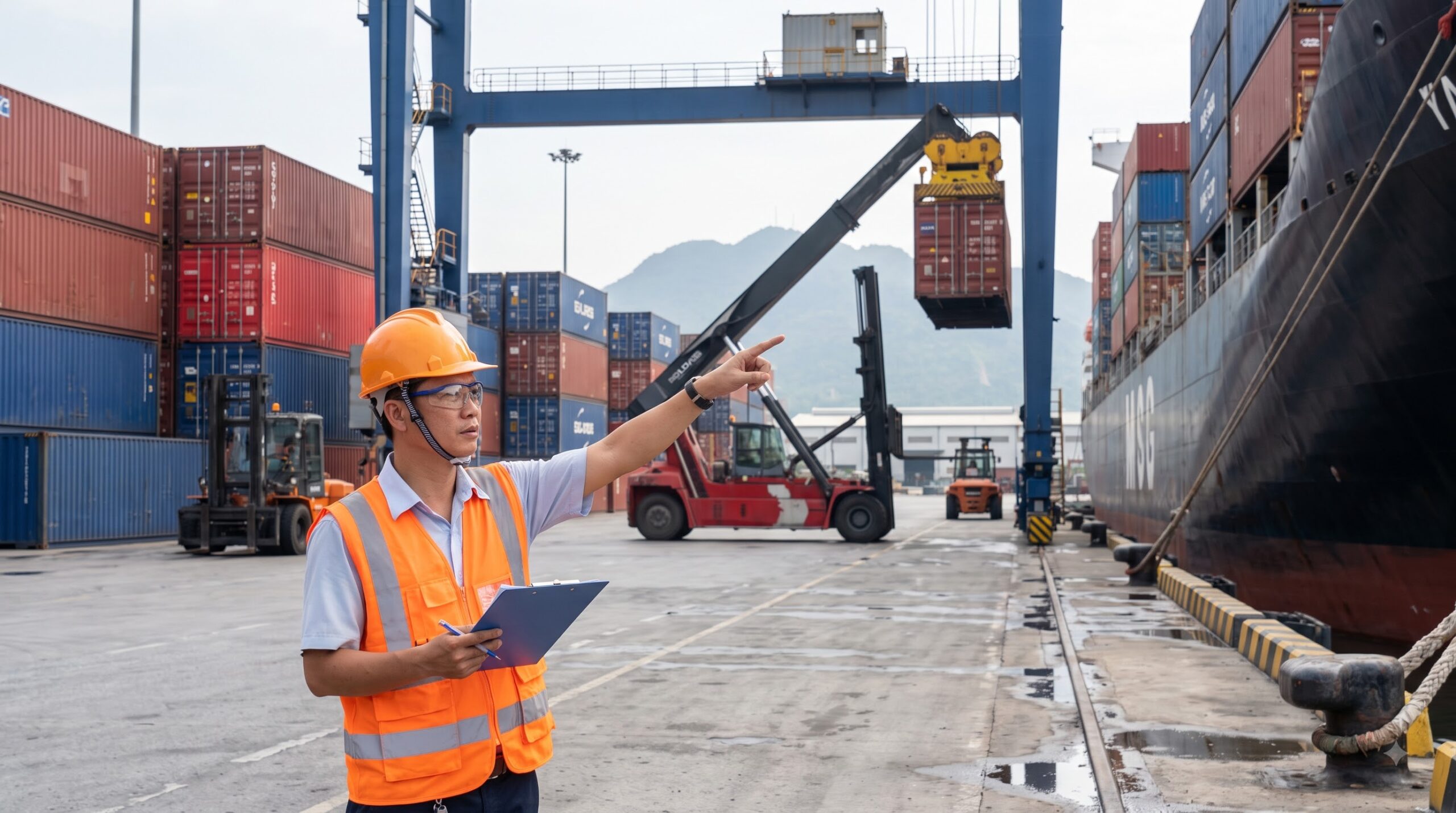Hoạt động xử lý container tại cảng liên quan đến phí THC