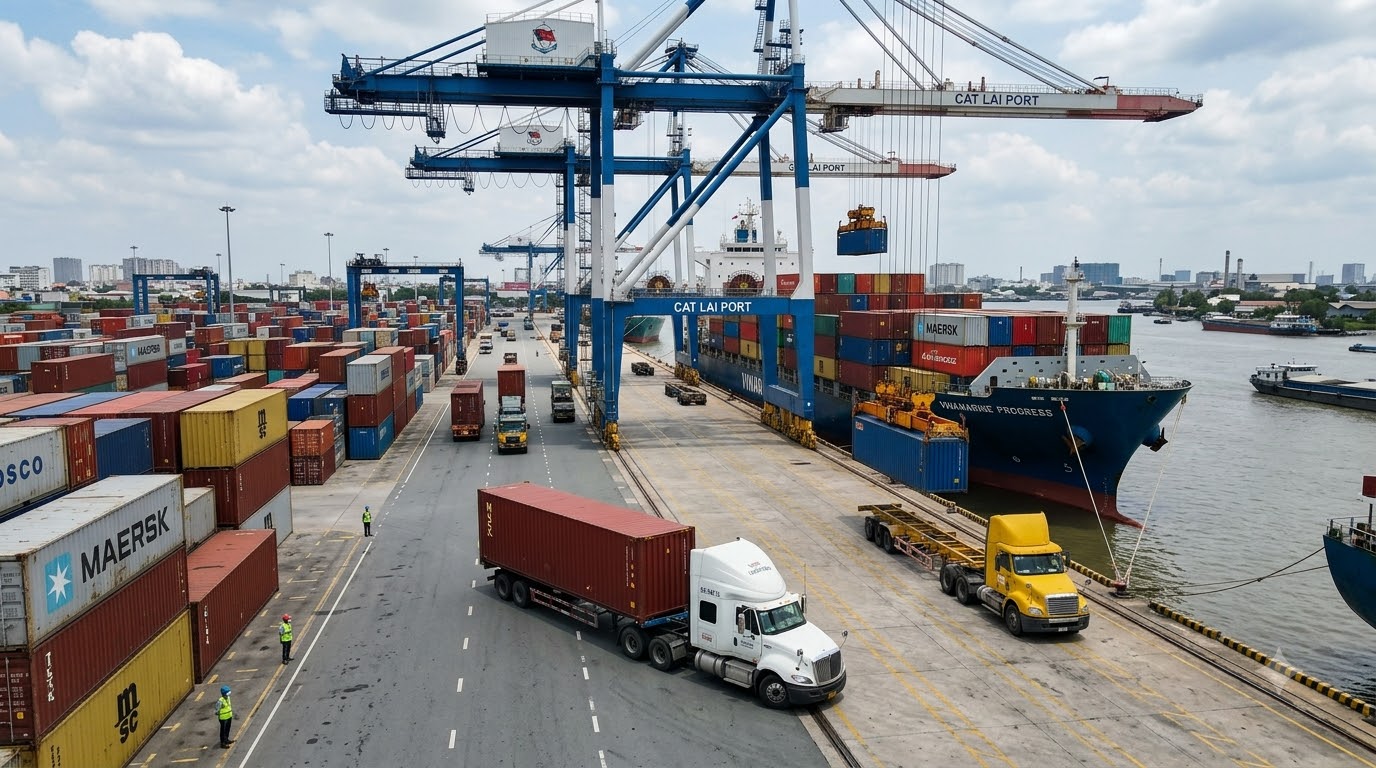 Hoạt động logistics tại cảng