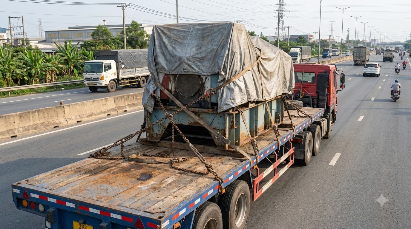 Xe moóc sàn (Flatbed Trailer)