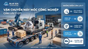 Vận chuyển máy móc công nghiệp cần lưu ý gì?