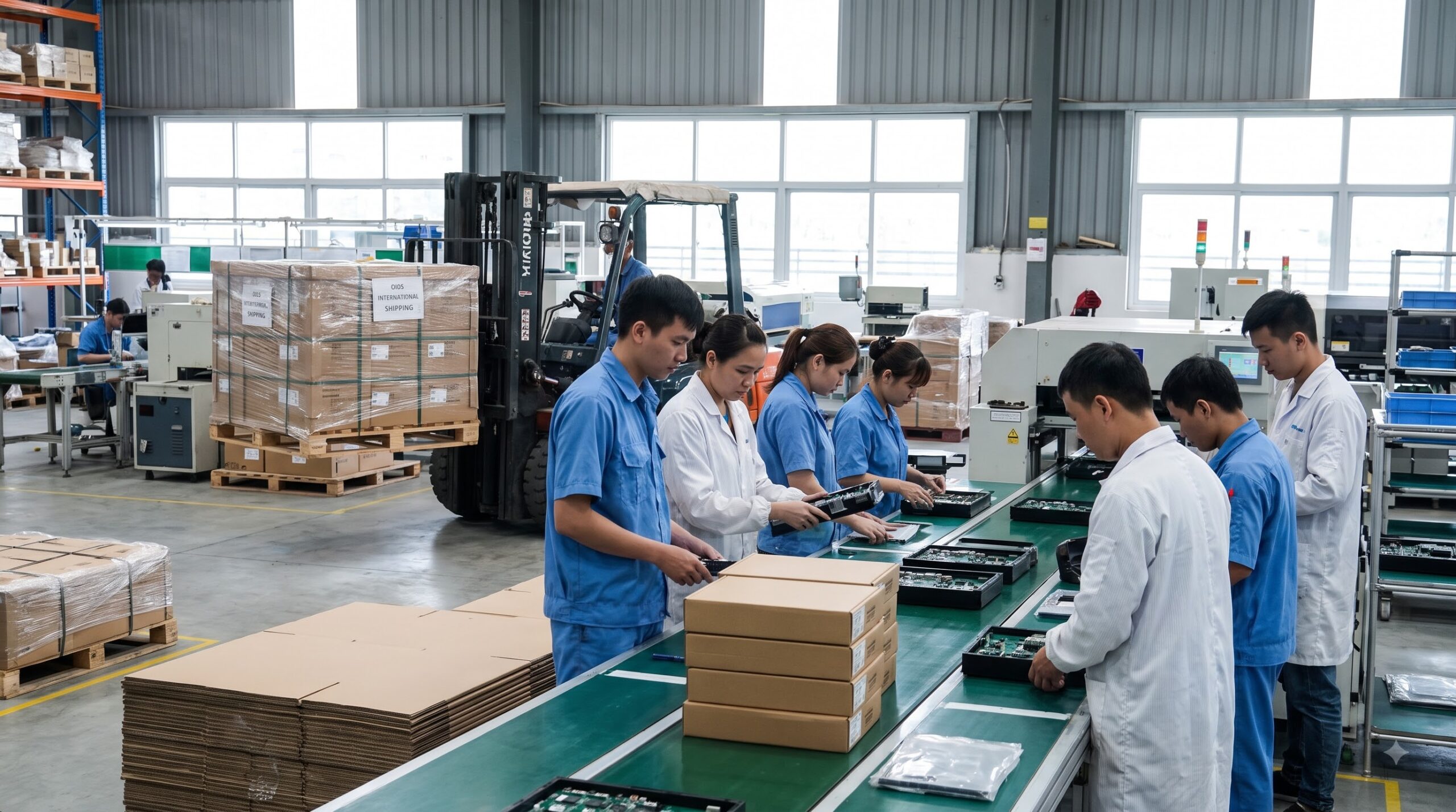 Kiểm tra nguyên liệu và quá trình sản xuất để xác định xuất xứ hàng hóa