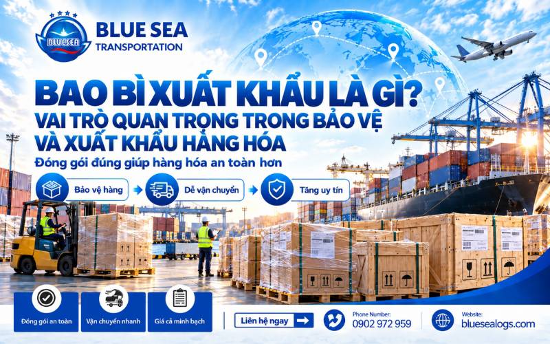 Bao bì xuất khẩu là lớp bảo vệ hàng hóa trong vận chuyển quốc tế