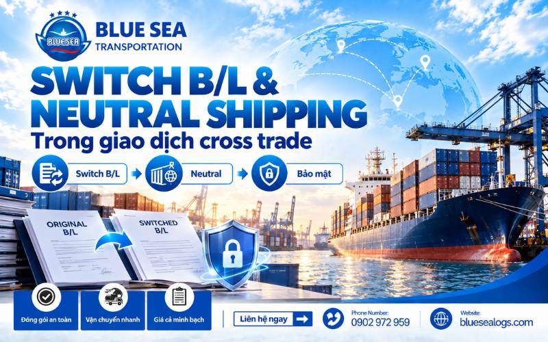 Switch bill of lading trong cross trade quy trình đổi vận đơn che thông tin