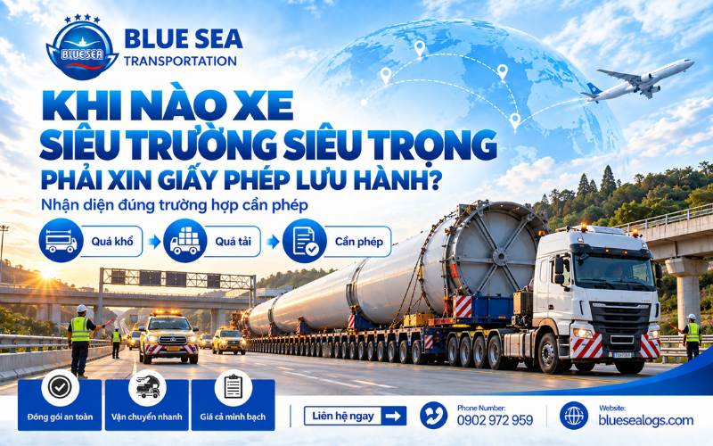 Giấy phép lưu hành xe siêu trường siêu trọng cấp cho xe quá khổ quá tải đi trên đường bộ