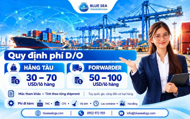 Quy định về lệnh giao hàng D/O, mức phí D/O và các khoản phí đi kèm khi lấy lệnh