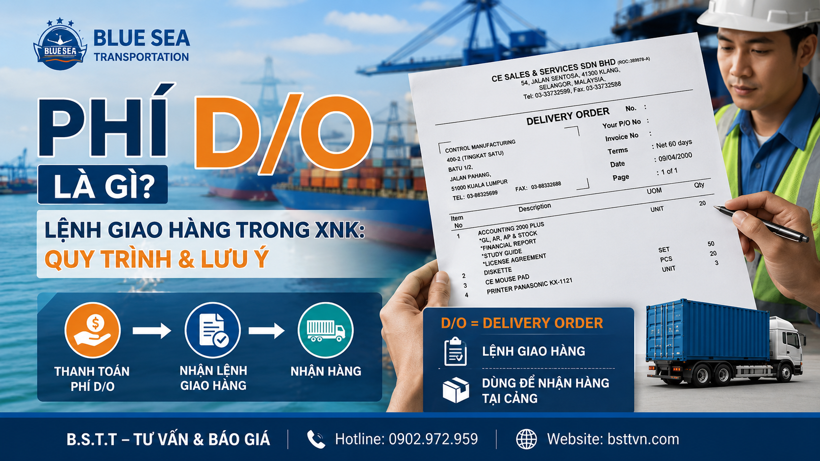 Phí D/O – Lệnh Giao Hàng Trong XNK: Quy Trình & Lưu Ý