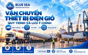 Vận chuyển thiết bị điện gió: Quy trình và lưu ý chính