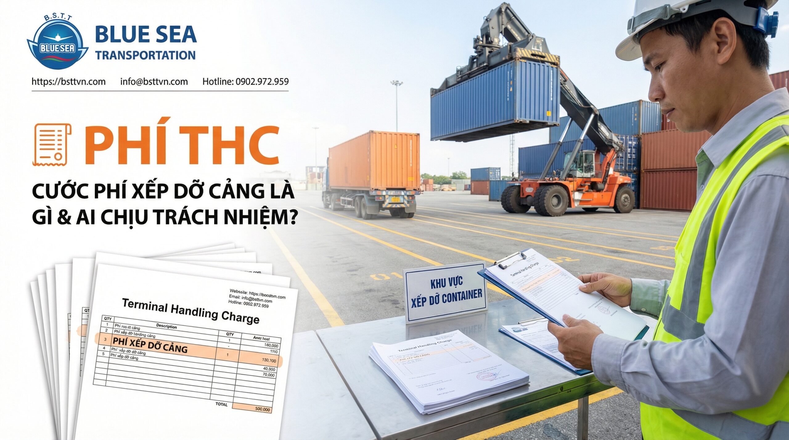 THC FEE: Terminal Handling Charge là gì & ai chịu?