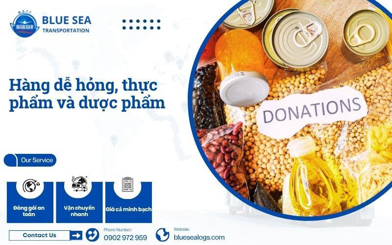 Hàng dễ hỏng, thực phẩm và dược phẩm