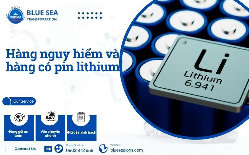 Hàng nguy hiểm gồm loại pin lithium, bình xịt các chất ăn mòn
