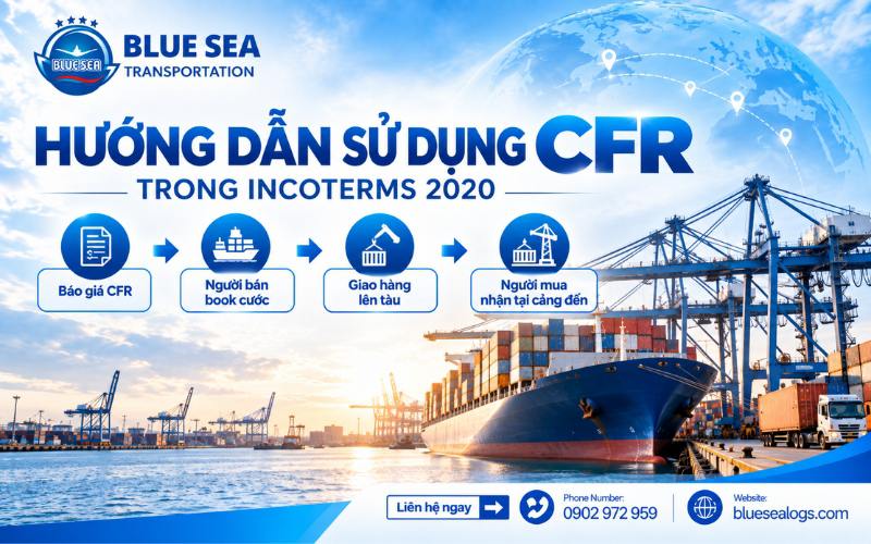 Quy trình áp dụng điều kiện CFR trong hợp đồng thương mại và vận chuyển đường biển