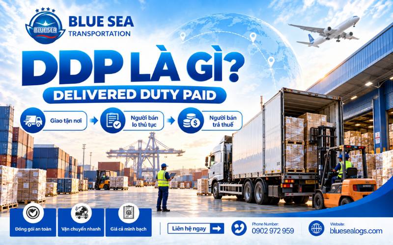 Khái niệm điều kiện DDP Delivered Duty Paid Giao hàng đã nộp thuế trong Incoterms