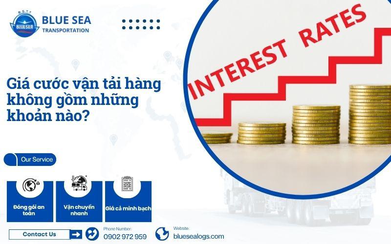 Giá cước vận tải hàng không gồm những khoản nào?