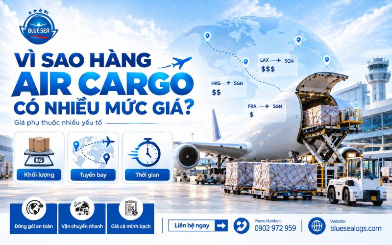 Vì sao hàng air cargo lại có nhiều mức giá khác nhau?
