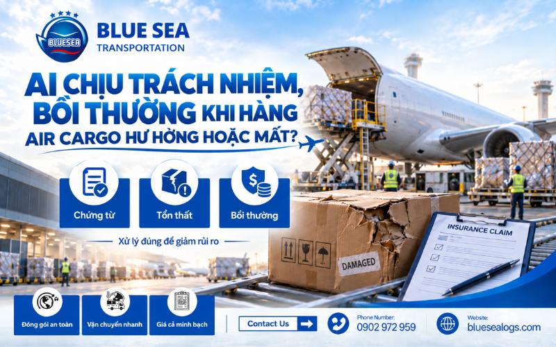 Quy định bồi thường thiệt hại và trách nhiệm của hãng hàng không khi hàng air cargo bị thất lạc