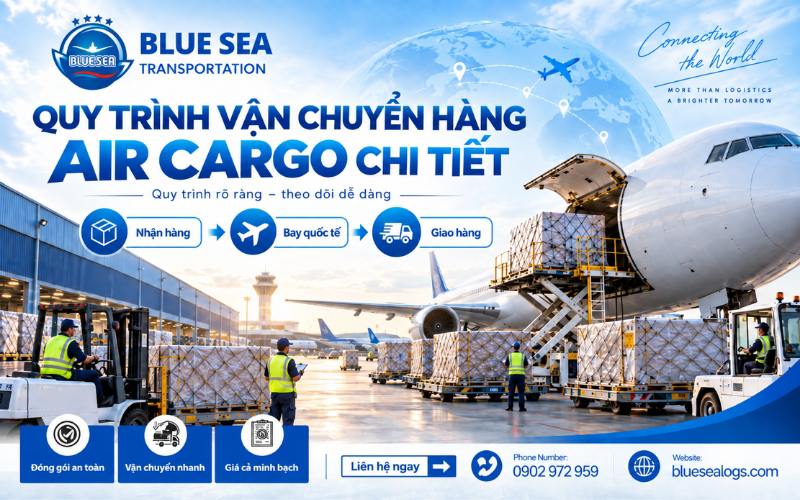 Quy trình vận chuyển hàng air cargo chi tiết