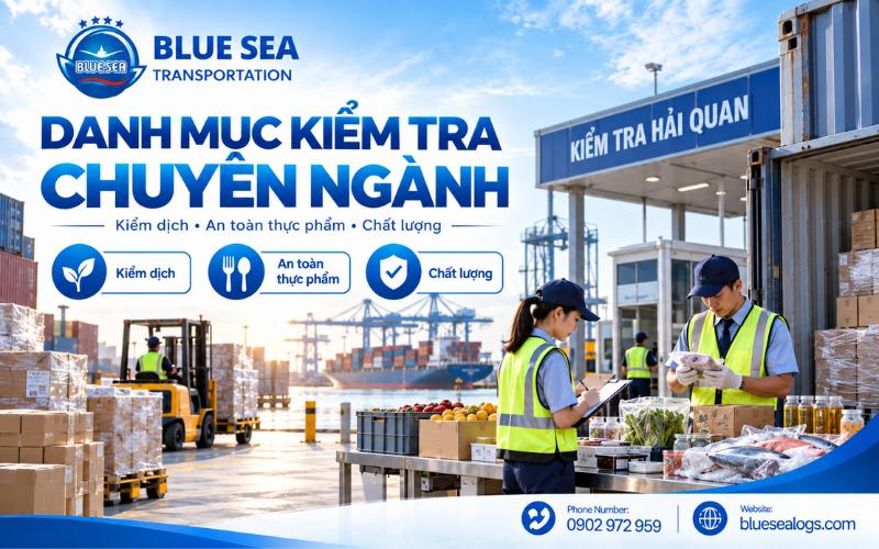 Cán bộ thực hiện kiểm dịch thực vật và động vật cho lô hàng nhập khẩu