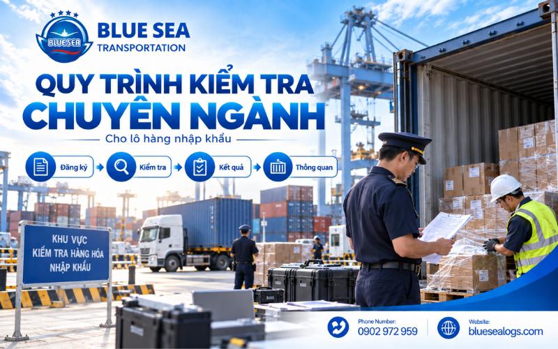 quy trình kiểm tra chuyên ngành từ đăng ký lấy mẫu đến ra kết quả thông quan
