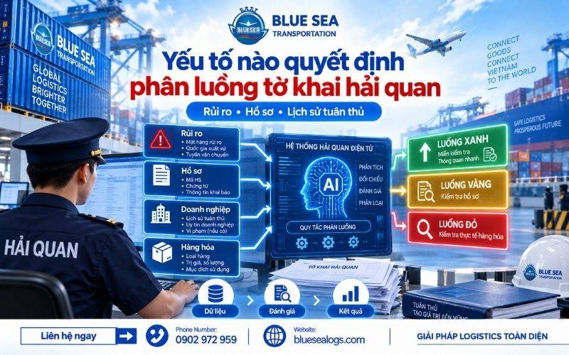 Các yếu tố đánh giá rủi ro quản lý quyết định phân luồng tờ khai hải quan