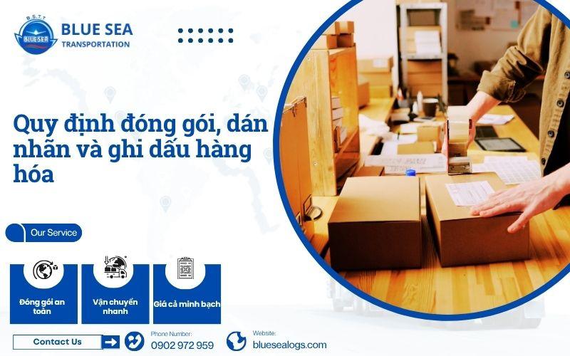 Quy định đóng gói, dán nhãn và ghi dấu hàng hóa