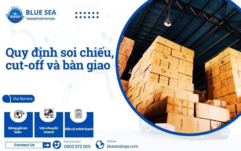 Quy định soi chiếu, cut-off và bàn giao tại kho sân bay