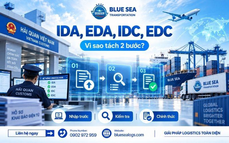 Bảng phân biệt các mã nghiệp vụ IDA EDA IDC EDC trong hệ thống thông quan tự động