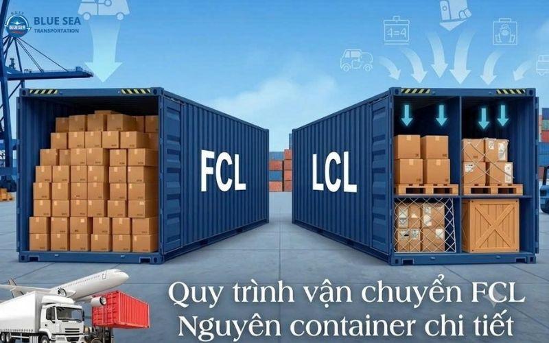 Quy trình vận chuyển FCL nguyên container chi tiết