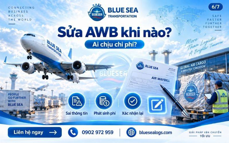 Khi nào cần sửa AWB và ai chịu chi phí?