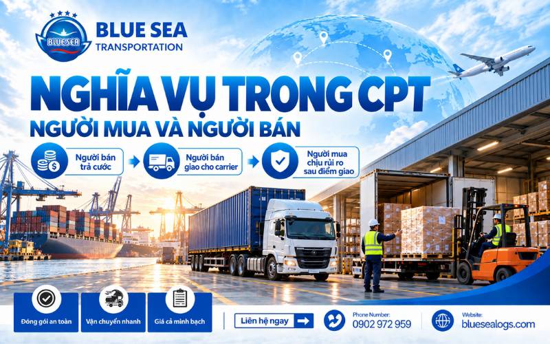Nghĩa vụ làm thủ tục xuất khẩu và giao hàng cho người vận tải theo điều kiện CPT