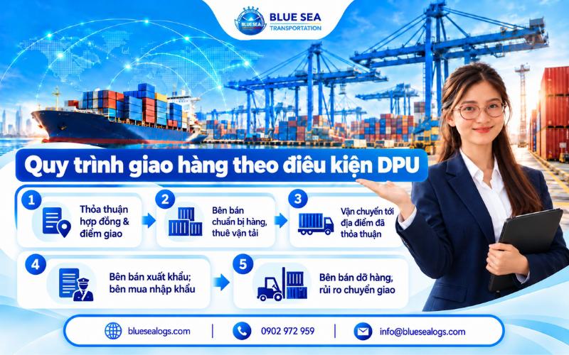 Quy trình giao hàng theo điều kiện DPU